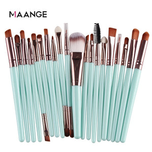 MAANGE 20 Pcs Makeup Brush Set Pro Foundation Powder Eyebrow Brush Double Head Brush Beauty Make Up Kits Tool - winsomesboutique