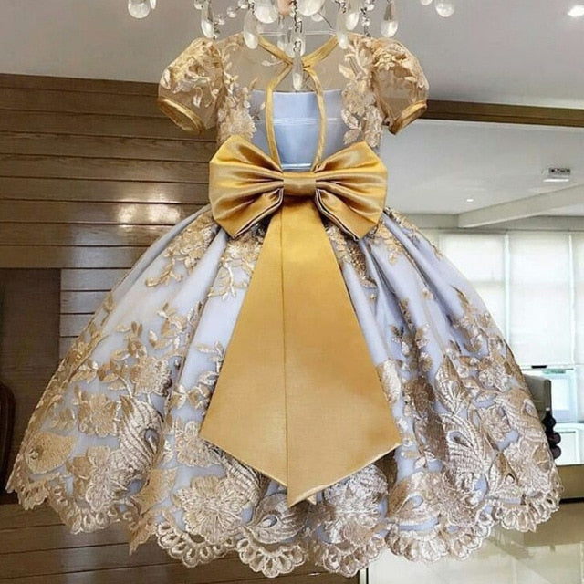 Girls Dress Elegant New Year Princess Children Party Dress Wedding Gow – winsomesboutique