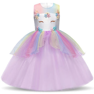 Girls Dress Elegant New Year Princess Children Party Dress Wedding Gown Kids Dresses for Girls Birthday Party Dress Vestido Wear - winsomesboutique