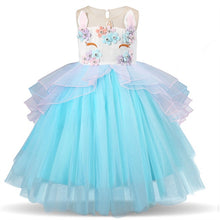 Load image into Gallery viewer, Girls Dress Elegant New Year Princess Children Party Dress Wedding Gown Kids Dresses for Girls Birthday Party Dress Vestido Wear - winsomesboutique
