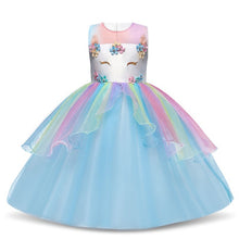 Load image into Gallery viewer, Girls Dress Elegant New Year Princess Children Party Dress Wedding Gown Kids Dresses for Girls Birthday Party Dress Vestido Wear - winsomesboutique
