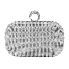 Load image into Gallery viewer, Diamond-Studded Evening Bag with Chain - winsomesboutique
