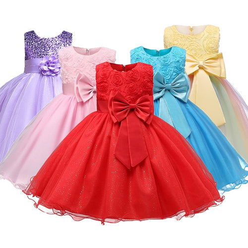 1-14 yrs teenagers Girls Dress Wedding Party Princess Christmas Dresses - winsomesboutique