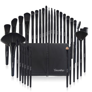 Yuwaku Professional 32Pcs/Set Makeup  Brushes Tool Bag Pincel Maquiagem Kit Foundation Eye Shadows Lipsticks Powder - winsomesboutique